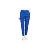 Solid Color Zipper Slim Fit Mid Rise Long Casual Pants Women Bottoms Blue GWPA08449-O316