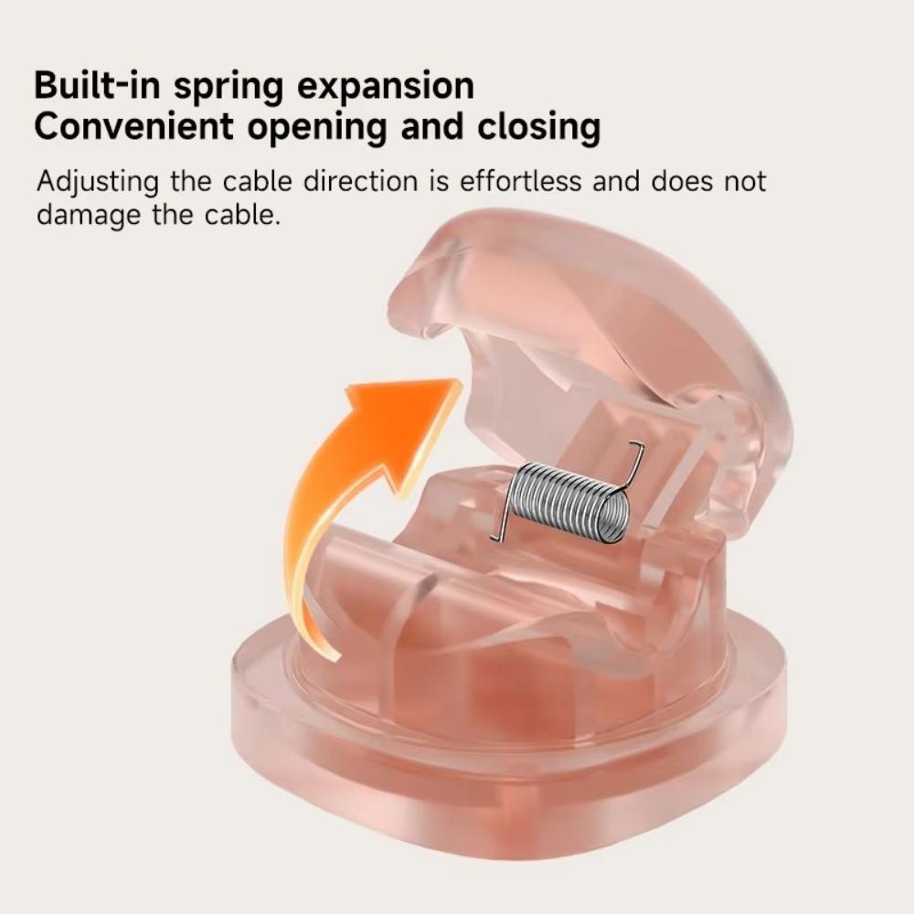 Adhesive Backed Cord Management Holder Self-Adhesive Cable Manager For Home Office