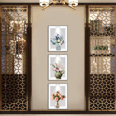 3-teiliges 3D-Pflanzen-Blumen-Wandaufkleber-Set, DIY-Krone, Glasaufkleber für Wohnzimmer, Schlafzimmer, Hochzeitsdekoration, selbstklebende Kühlschrankaufkleber
