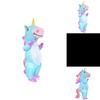 Cute Unicorn Dress-up Prop For Festivals And Events Inflatable Blue Costume