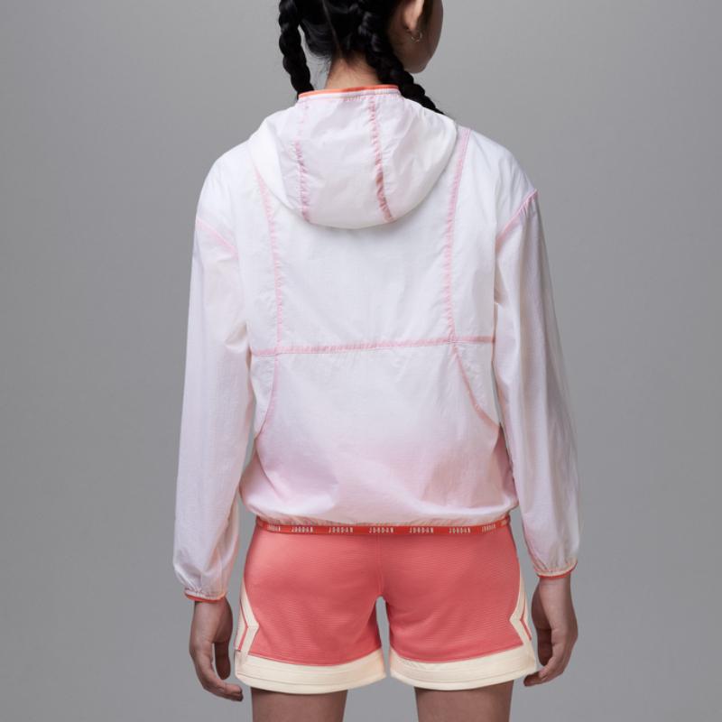 Jordan Jacket Lightweight Woven Comfortable Simple Long Sleeve Kids jackets White II3556-100