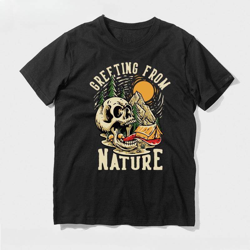 

2024 Темная Уличная Панк Футболка с Принтом Черепа Винтаж Хлопок Короткий Рукав Мужская и Женская Инстаграм Хип-Хоп Уличный Топ Футболки 4XL