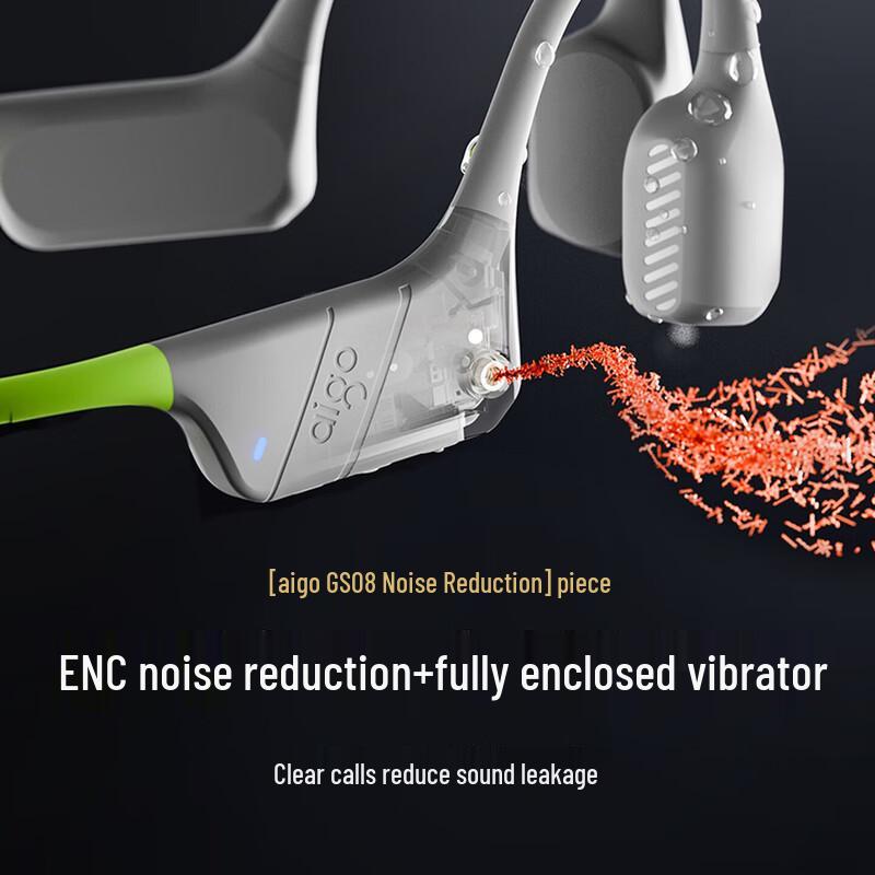 Aigo GS08 Bone Conduction Swimming Headphones with MP3