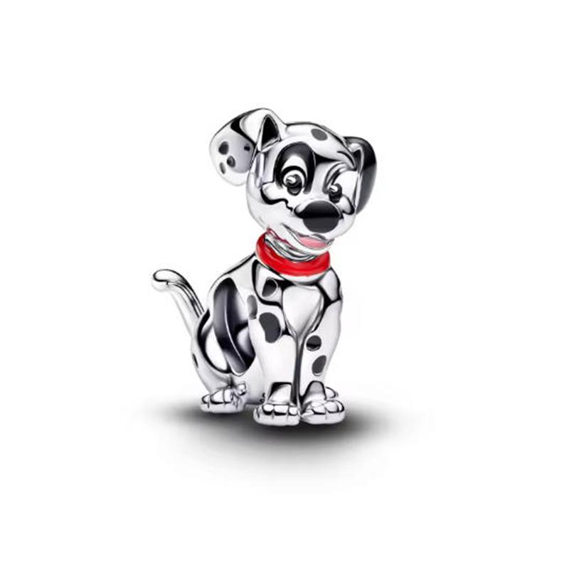 New 925 Silver Cartoon Butterfly Dog Charm Beads Suitable for Women Bracelet Fashion Wedding Jewelry Gifts