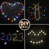 Outdoor Solar Garden Lights, In-Ground String Lights, RGB Ambience Lights, Waterproof, 8 Modes, Camping Garland Lights, Perfect for Gardens, Lawns,