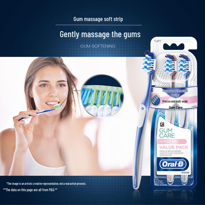 

Oral-B Gum Care Precision Multi-Angle Soft Toothbrush Twin Pack