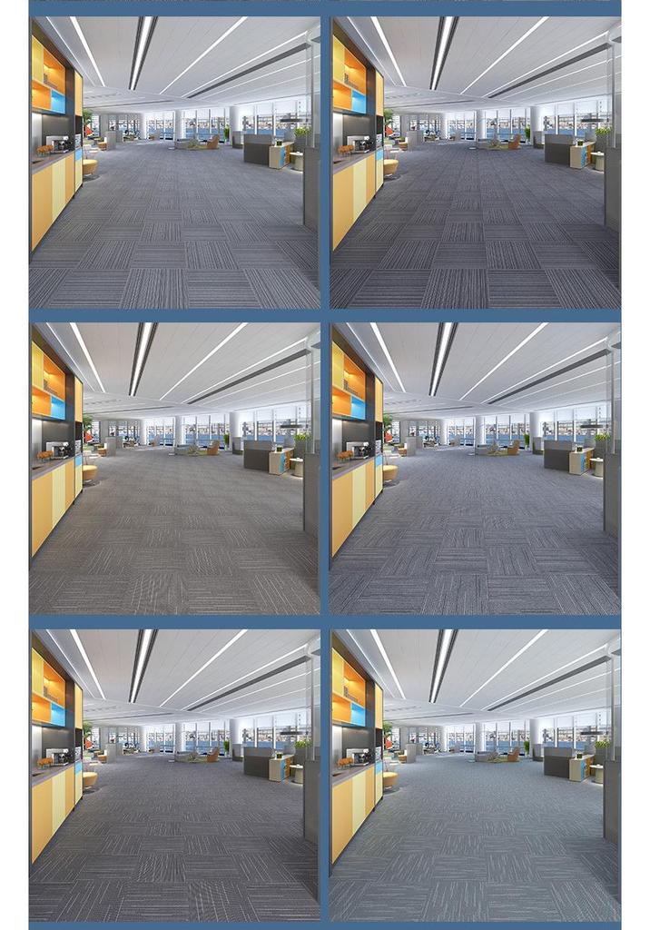 Anti-Slip Wear-Resistant Patchwork Carpet for Offices, Billiards Halls, Hotels, and Commercial Spaces