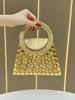 Fashion Ladies Handbag With Sparkling Rhinestones And Chain For Evening And Daily Use