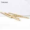 14k Real Gold Plated Tube Beads 8 Sizes Corrugated Tube Beads For Jewelry Making DIY Jewelry Making Supplies Wholesale