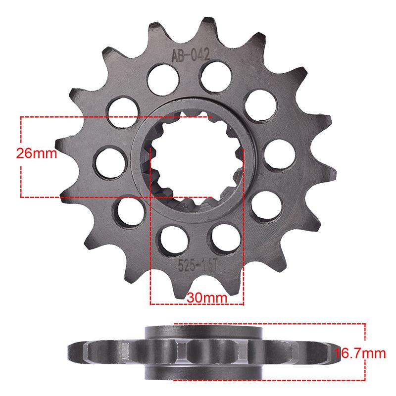 525 16T Front 40T 42T 45T Rear Sprocket For HONDA NT1100 DCT CBR1000 CBR600 CBR1000RR CBR1000RA CBR 600 1000 F RR RA Fireblade