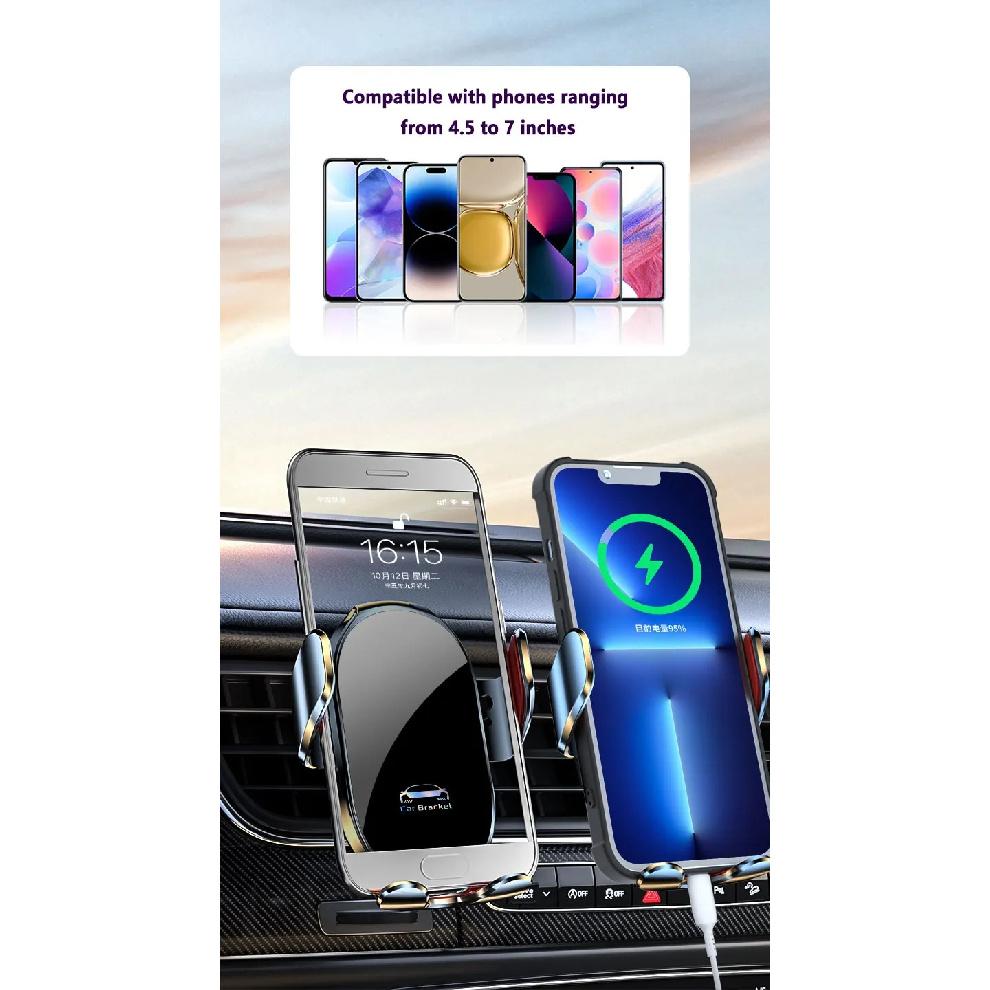 Car Phone Screen Holder For Ford Fiesta MK8 2017 2018 2019 2020 2021 2022 Magnetic Wireless Charging Car phone For Magsafe Mount