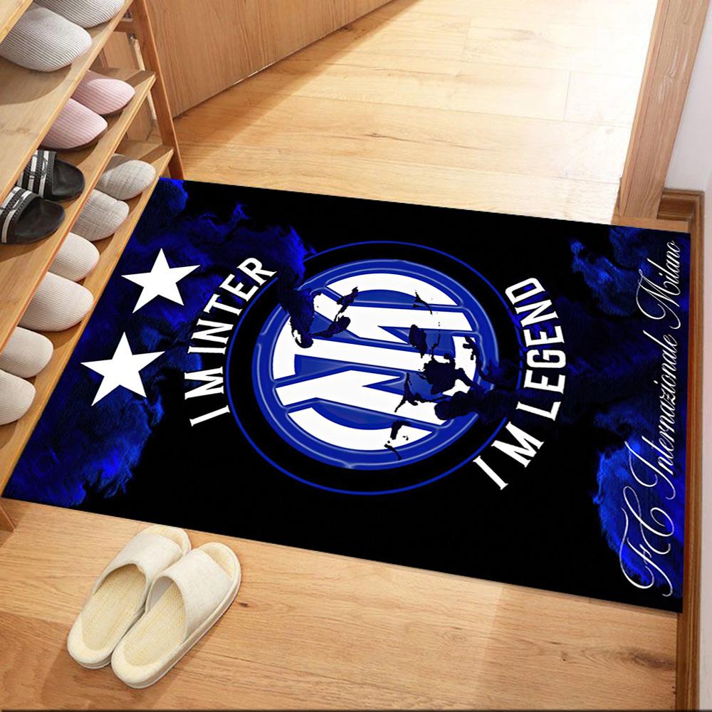 Inter Milan Area Rug Design For Kitchen Game Room Outdoor Dormitory Antislip Carpet Anime Office Decor Wedding Party Gift