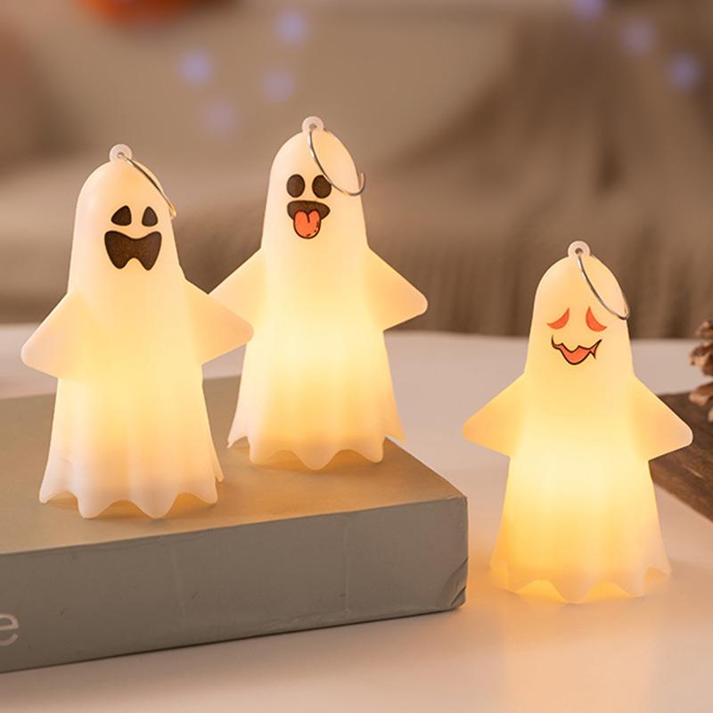 Halloween Decorative Lights Glowing Ghost Pendulum Lights Bar Haunted House Haunted Festival Scene Arrangement Dress Up Props Knickknacks