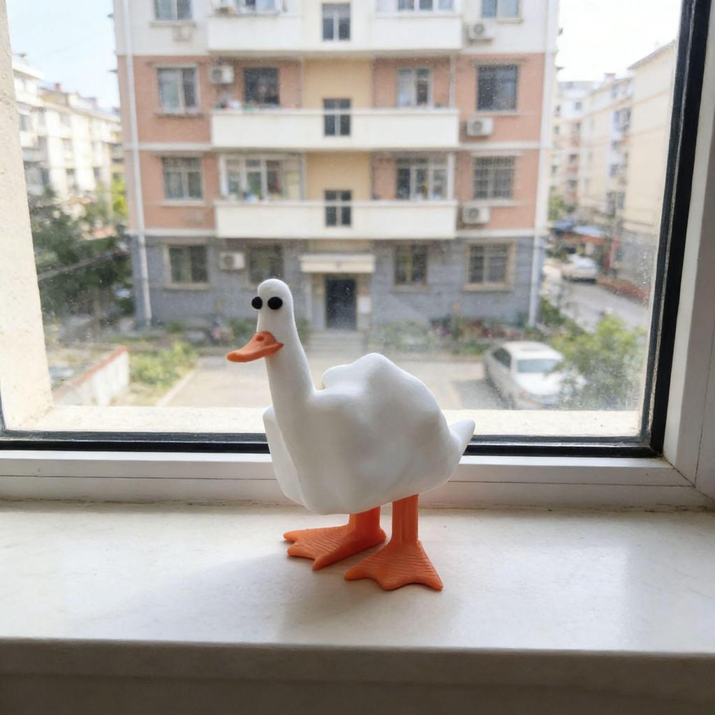 Creative Resin Middle Finger Duck Figurine – Unique Home & Garden Decor