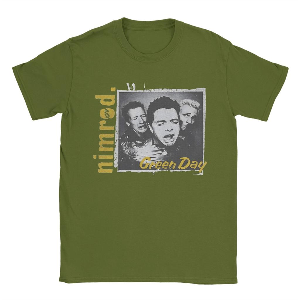 Koszulka Męska Zespół Green Day 100% Bawełna Koszulki Nowości Okrągły Dekolt Krótki Rękaw Topy Dla Dorosłych