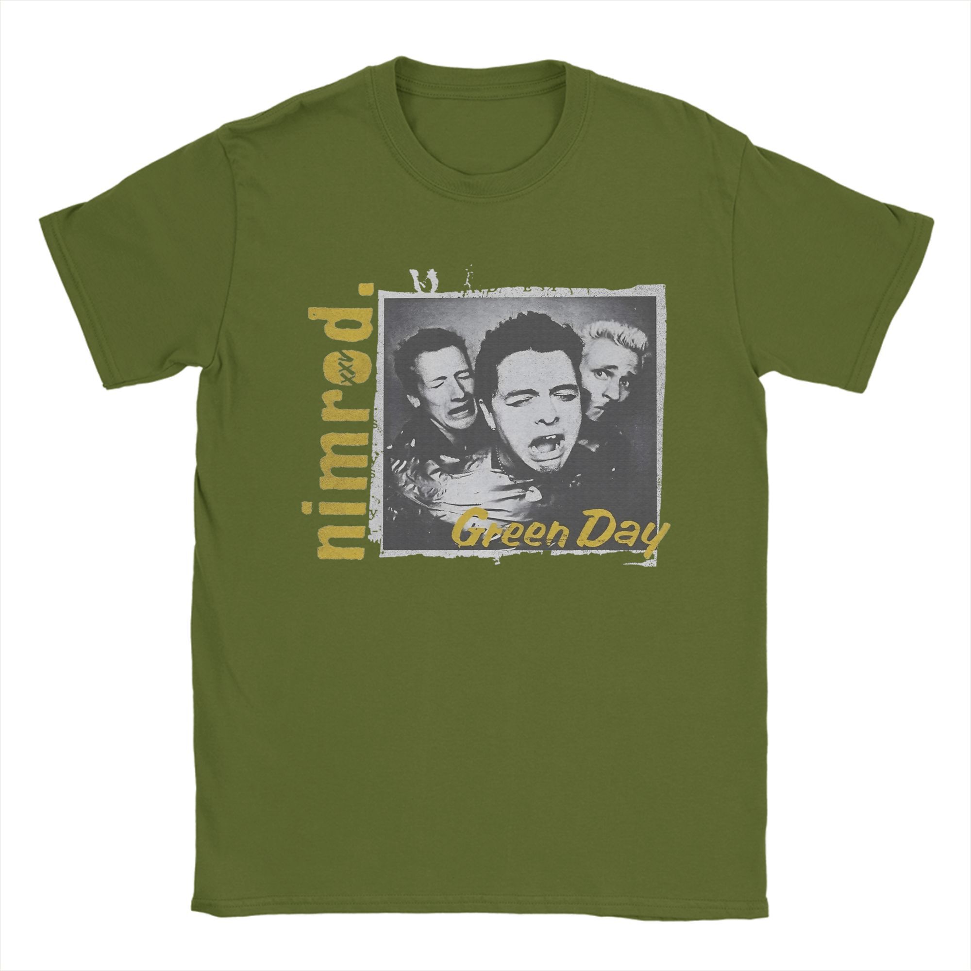 

Мужская футболка группы Green Day 100% хлопок Новые футболки С круглым вырезом Короткий рукав Взрослые 4XL