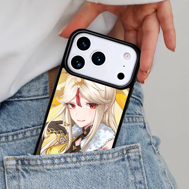 Genshin Impact NingGuang Phone Case for iPhone 16e 15 14 13 12 17 Pro Max Plus Air 17pro Cover Coque