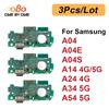 3Pcs USB Charging Port Board Flex Cable For Samsung A14 4G A34 A54 5G A04 A04s A04e A24 Charger Board Flex A546 A346 A245 A145