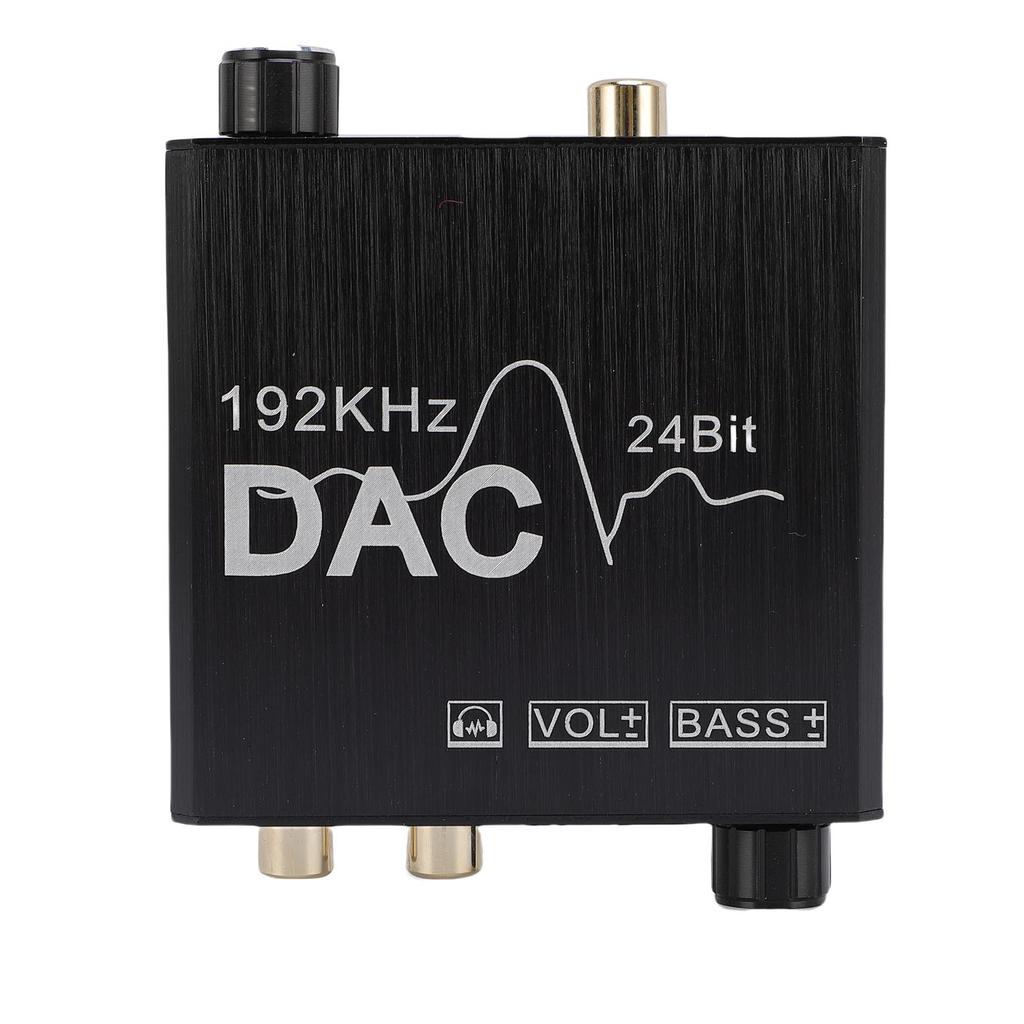 Digital to Analog Sound Converter 192KHz 24Bit USB Adjustable Volume with Optical Cable 3.5mm Jack