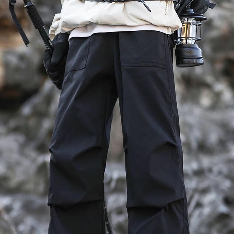 MaoRen Men's Straight-Fit Cargo Pants