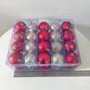 Cross-border Christmas Ornament Set: 40 Decorative 6CM Painted and Plated Plastic Balls.