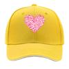 Pink Heart Collage RoUnisextic Love Valentine Graphic Sandwich Baseball Cap Unisex Women Sun Cap Outdoor Workouts Hat