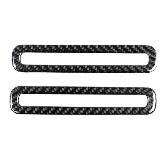 

1 пара углеродного волокна двери автомобиля наклейки на выпуск воздуха крышка декор для Ford Mustang чёрный