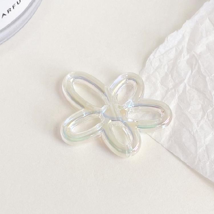 Colorful Hollow Flower Charm Necklace Pendant Bracelet Jewelry Making Handmade