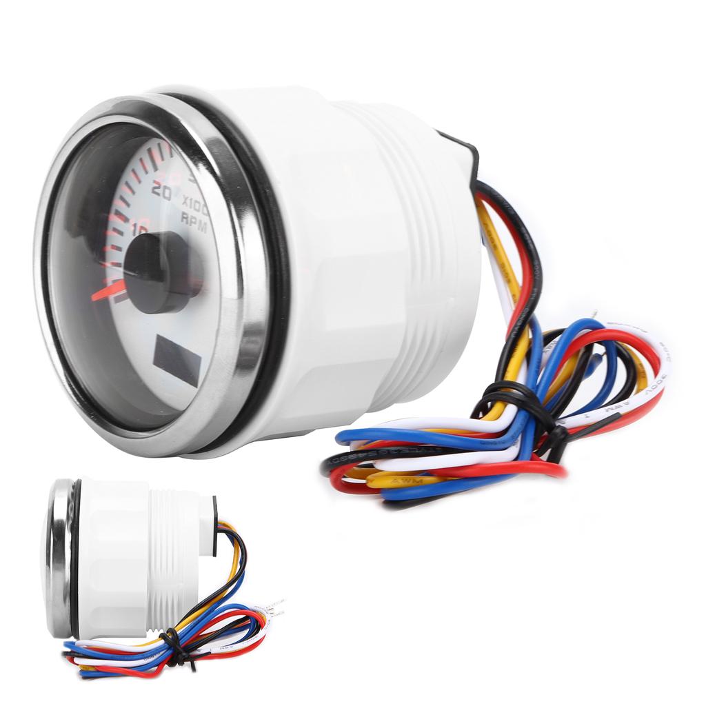 52mm 6K Pointer Tachometer Gauge IP67 Waterproof for 1?8 Cylinder Motorcycle Gasoline Car Boat
