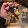 Fadou Puppy Keychain Creative Personalized Car Key Chain Bag Pendant Three-Dimensional Cartoon Doll Key Ring Gift