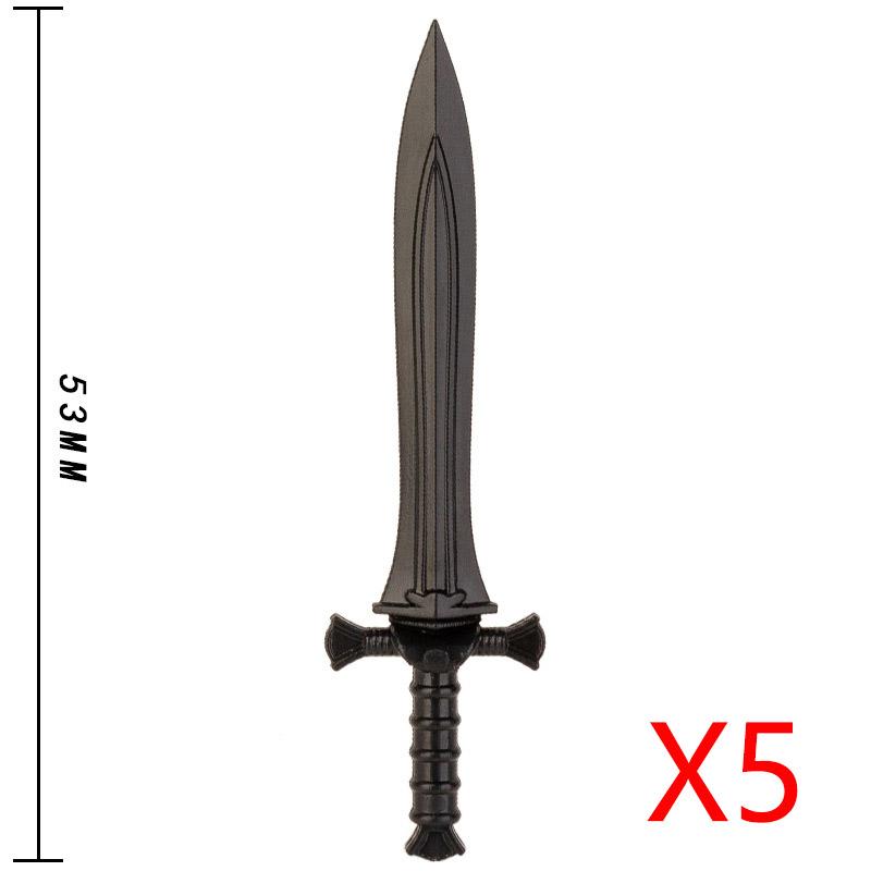 Medieval Solider Figures Castle Knights Weapons Sword Shields Accessories Trident Axes Bows Pickaxes Building Block Toys Gifts