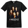 T-shirt Ritratto Band Maroon 5 Musica Rock Concerto Fan Grafica Unisex Regalo