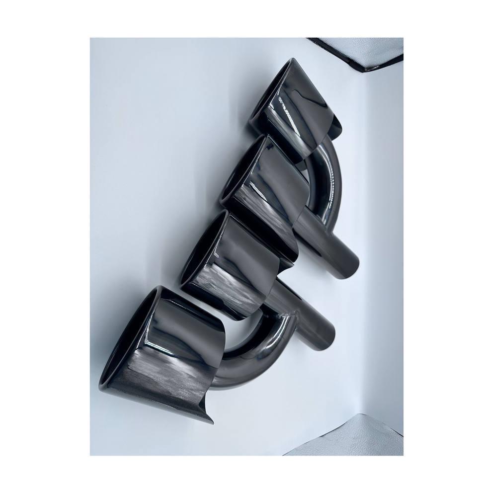 

Stainless Steel Chrome Black Exhaust Muffler Tailpipe for Mercedes AMG W212 E350 C63 W204. Car Exhaust Pipe