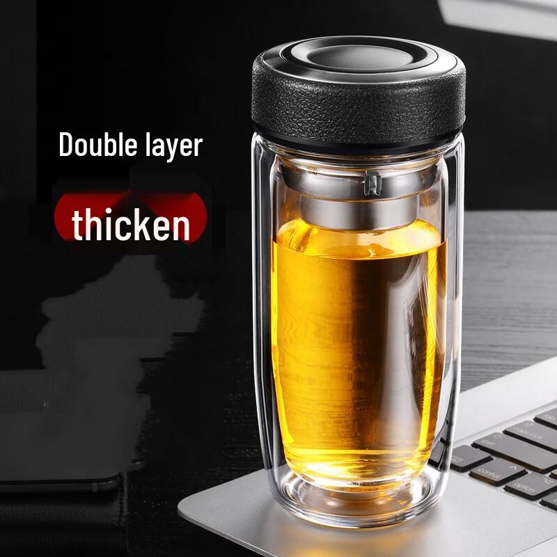 Shangqi High-Temperature Borosilicate Glass Tea Infuser Mug 500ml
