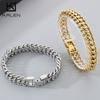 Shiny Stainless Steel Braided Chain Bracelet for Men Punk Personalized 12MM Miami Cuban Accessories Chunky Trend Jewelry