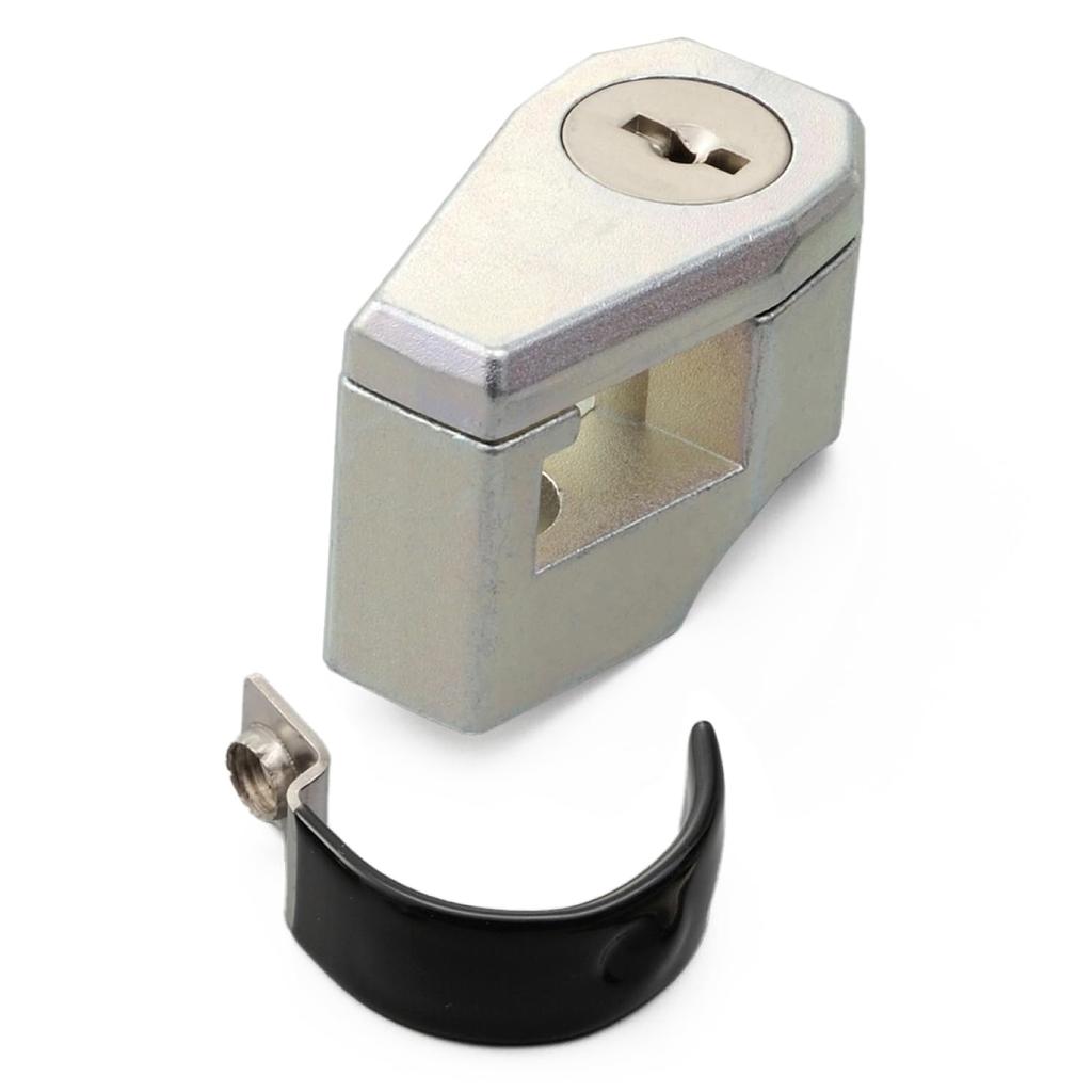 Daytona Motorcycle Helmet Universal Fit Key with Convenience Store 91486 Lock, (for 22.2mm/25.4mm Handlebars), Type, Hook, Silver,