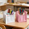 Large Capacity Pvc Cosmetic Bag Waterproof Space Saving Toothbrush Toiletry Pouch Stand Up Zipper Closure Portable Beauty Case