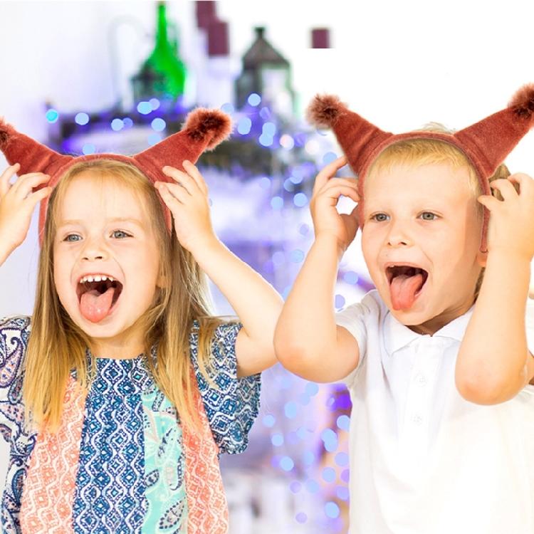 Tier Eichhörnchen Kostüm Set mit Eichhörnchen Ohren Stirnband Eichhörnchen Schwanz Zubehör für Halloween Kostümparty Requisiten