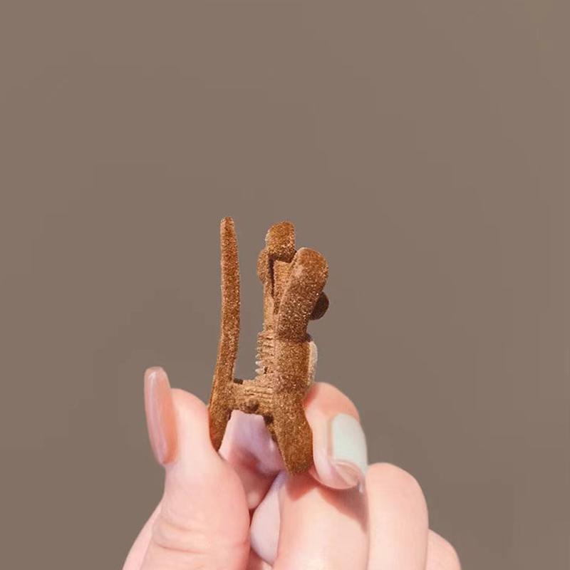 Cute Flocking Cartoon Bear Metal Hairpin For Women Girls Sweet Hair Ornament Side Hair Clip Barrette Fashion Hair Accessories.