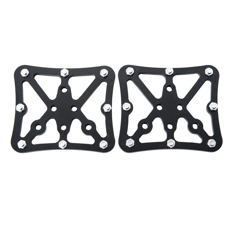1 pair of mountain bike self lock pedal flat adapter for shimano spd looke MTB self lock pedal SD04 black