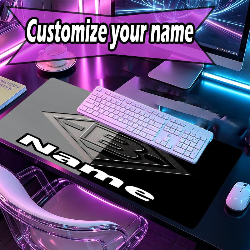 Custom Name Personalized Borussia Monchengladbach Pattern Mousepad, Laptop PC Desk Mat, Decorative Desk Mat for Home Keyboard Pad Gift