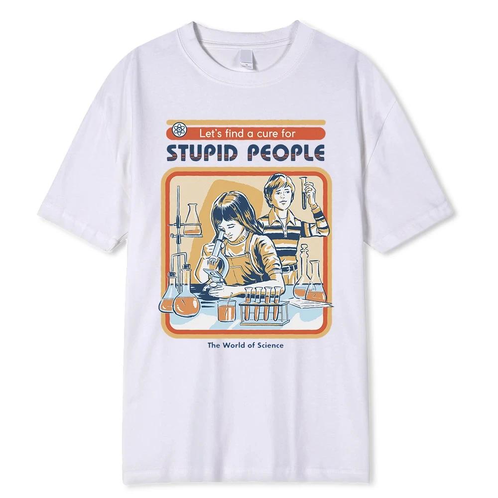 Horror Comic Series Science Cotton T-Shirts  Fashion Summer Street Loose Top Casual Men Clothes