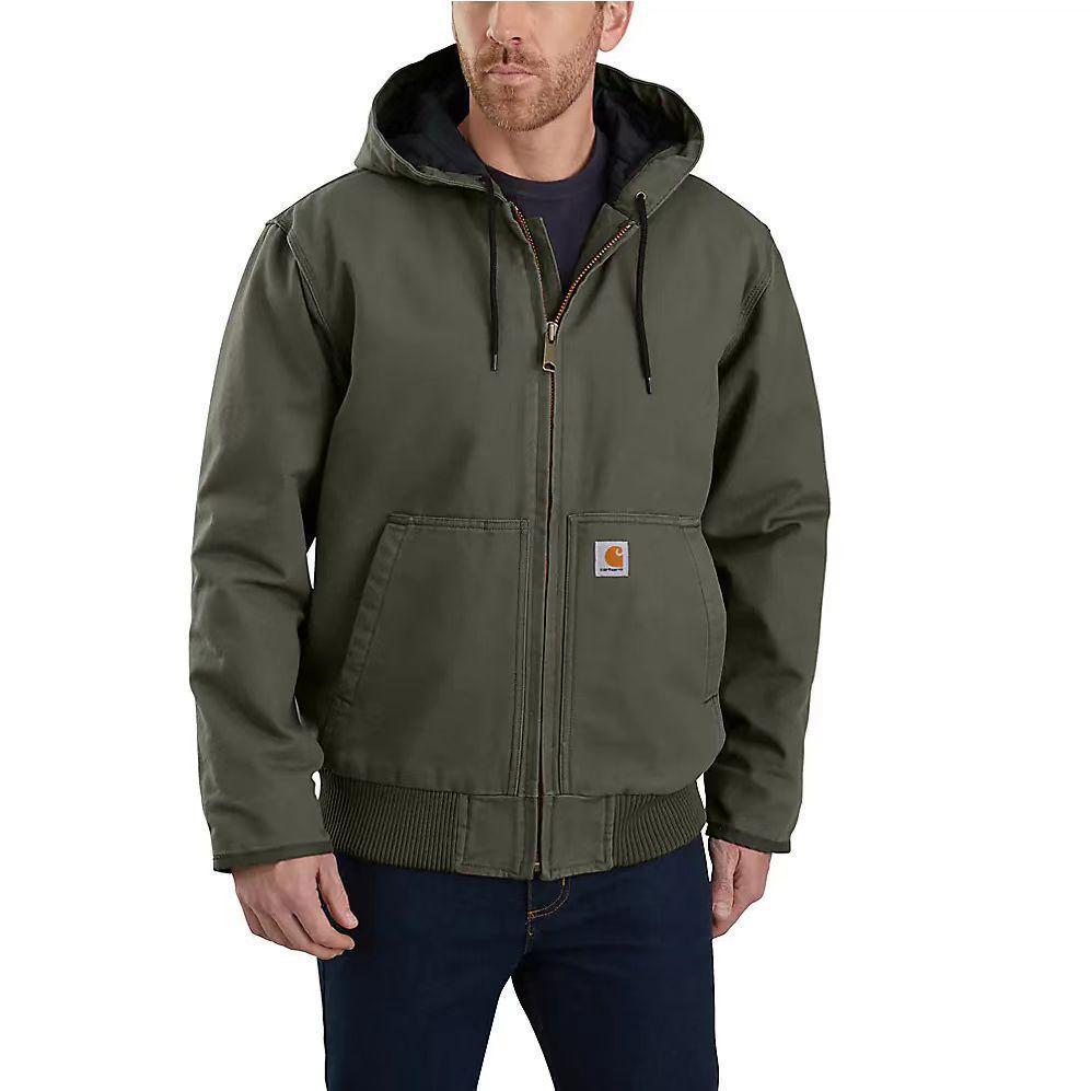 Carhartt J130 Heavyweight Cotton Canvas Hooded Work Jacket