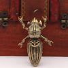 Brass Alien Beetle Figurines Desktop Ornaments Creative Retro Insects Small Statue Micro landscape Decoration Crafts Accessories