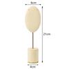 Creative combination jewelry display stand - metal, off-white suede jewelry rack for rings and necklaces