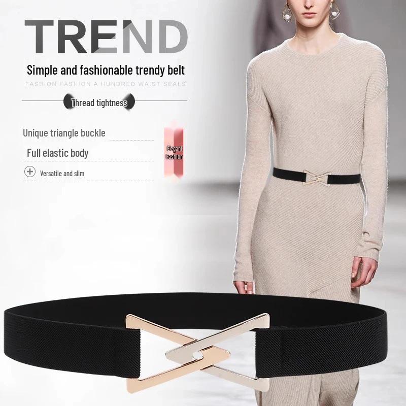 Elastický široký pas módní zeštíhlující doplněk pro ženy - Všestranný dekorativní svrchní oděv