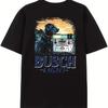 Printed Round Neck Short Sleeve T-shirt,Breathable,Comfortable,and Fashionable Casual Top for Men-Perfect for Summer