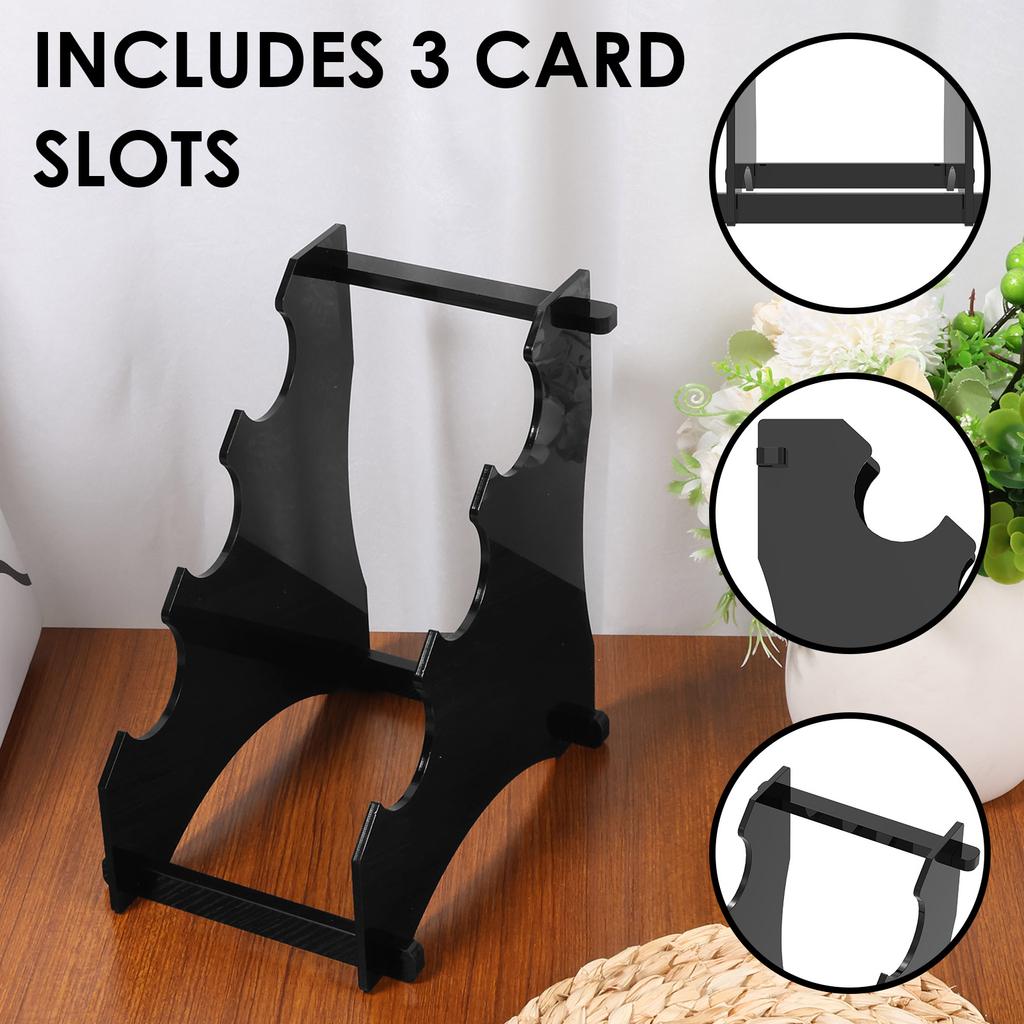 3 Tier Acrylic Katana Stand Holder Sabre Samurai Dragon Sword Display Holder Organizer Japanese Katana Storage Rack Decoration