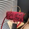 Women's Bag New Niche Design Butterfly Love Flower Small Square Bag Versatile Chain Handbag Messenger Bag