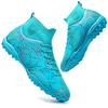 Scarpe da Calcio Professionali High-Top da Uomo, Tf, Chiodi Spezzati (Riferimento alle Tacchette), Unghie Corte (Riferimento ai Borchie), Allenamento su Erba Sintetica,